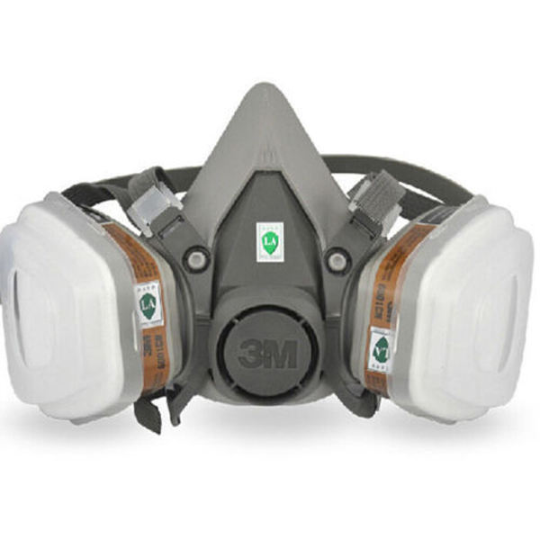 Full Face Rubber Particulate Respirator with Double Filters Gas Mask